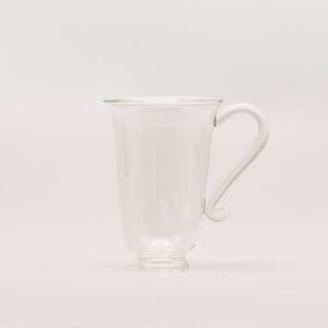 Clear Flared Glass Mug Set of 2